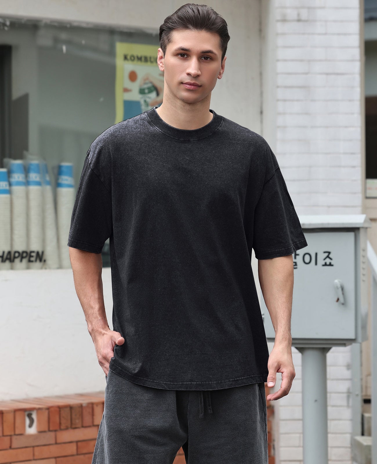 Men's Cotton T-Shirts Oversized Tee Tops
