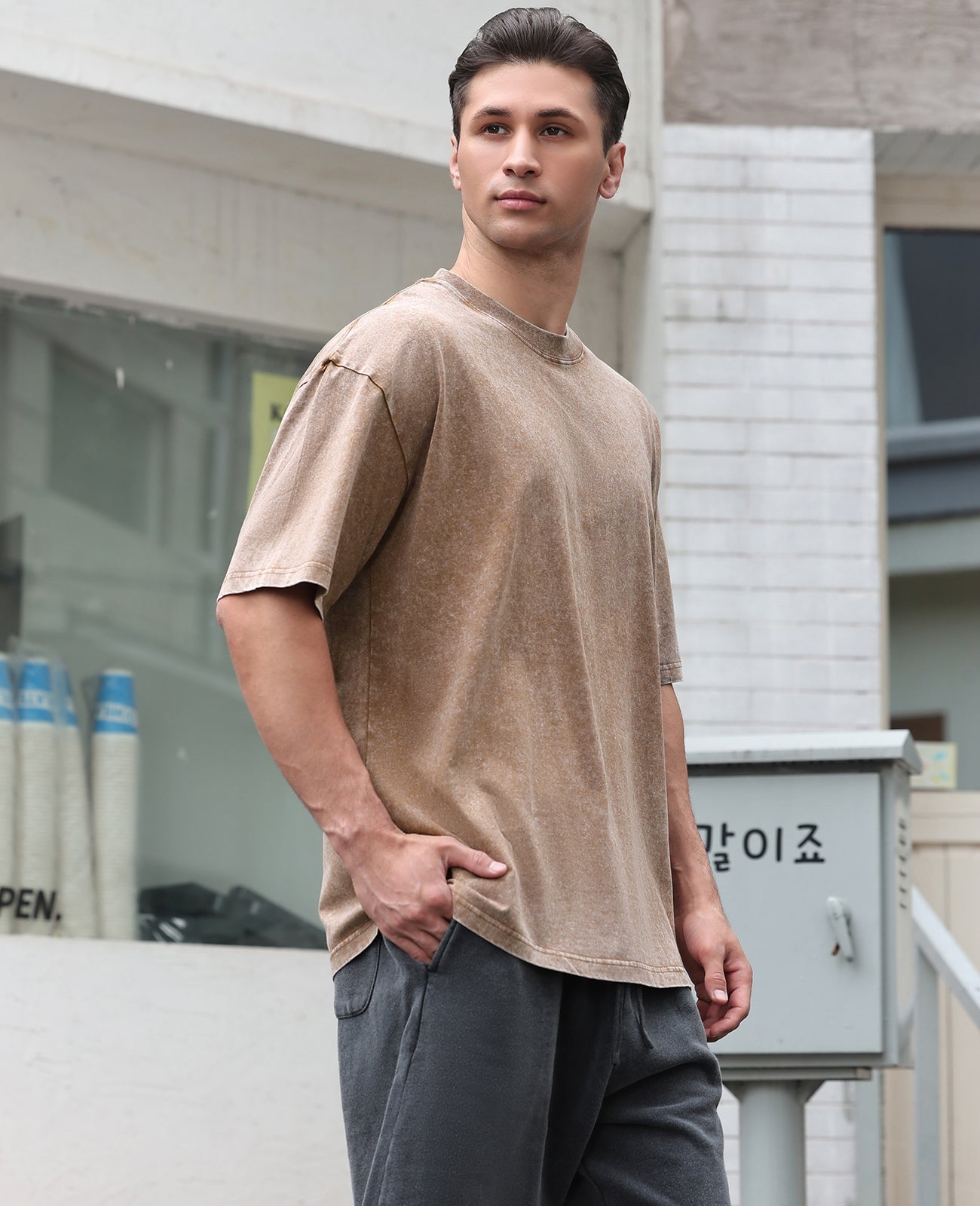 Men's Cotton T-Shirts Oversized Tee Tops