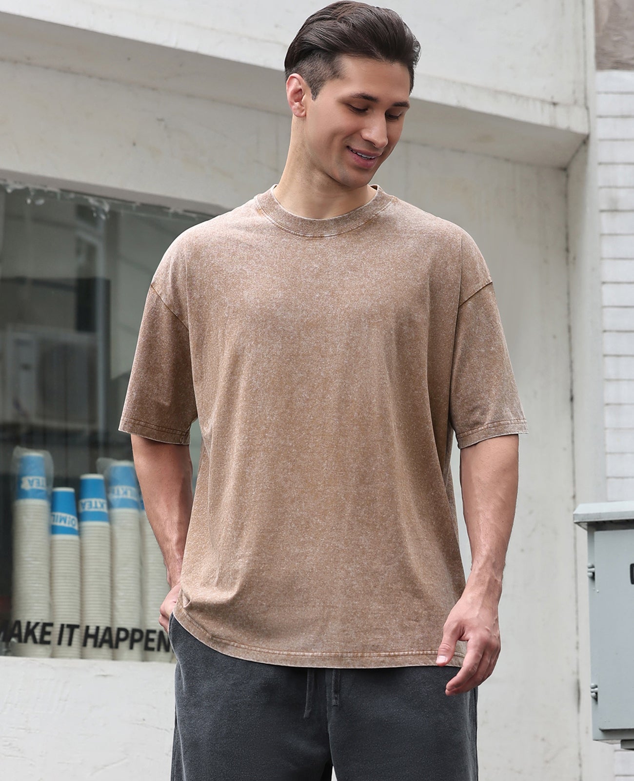 Men's Cotton T-Shirts Oversized Tee Tops