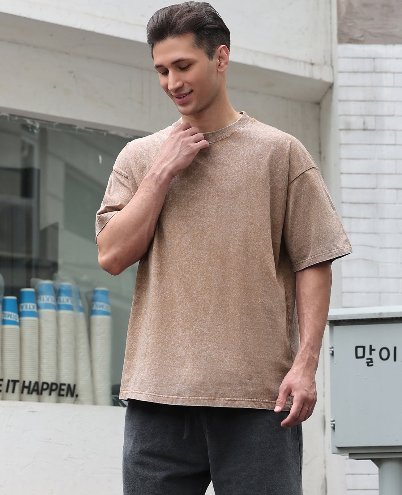 Men's Cotton T-Shirts Oversized Tee Tops