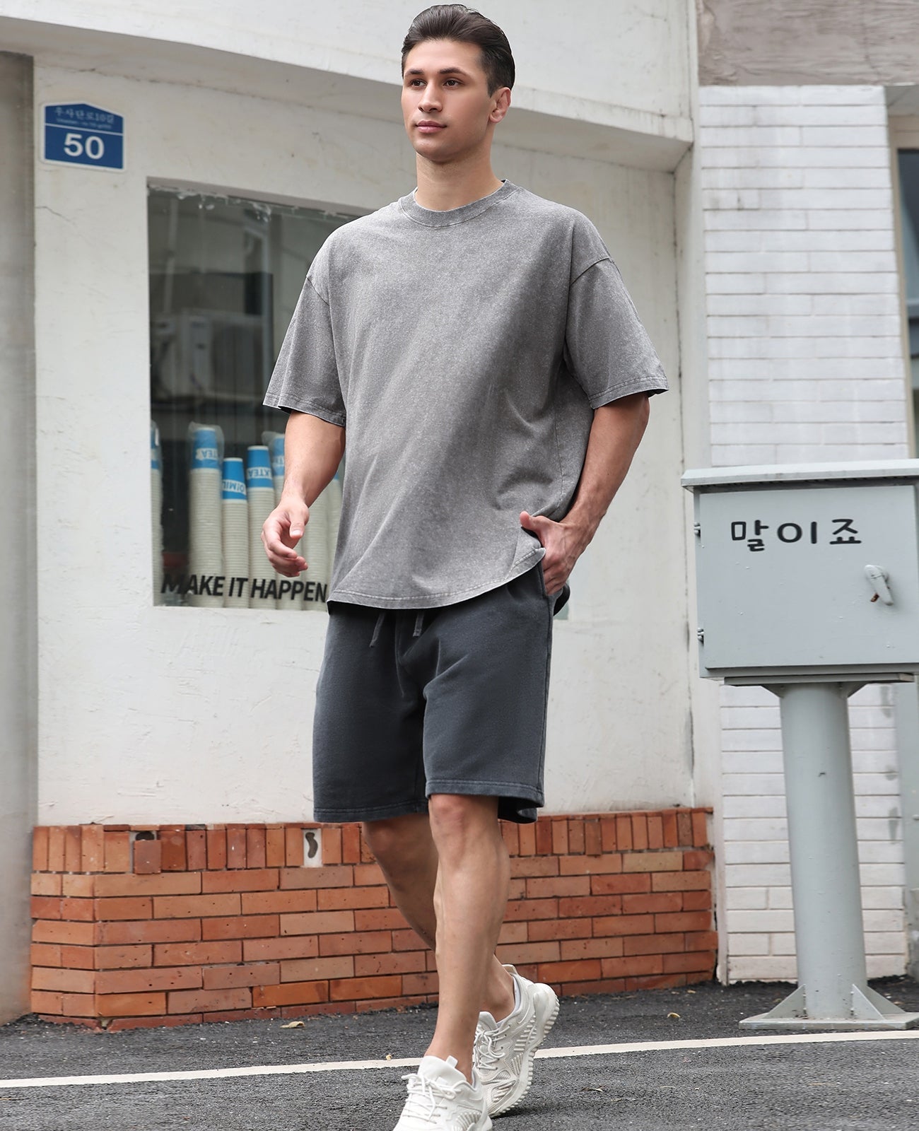 Men's Cotton T-Shirts Oversized Tee Tops