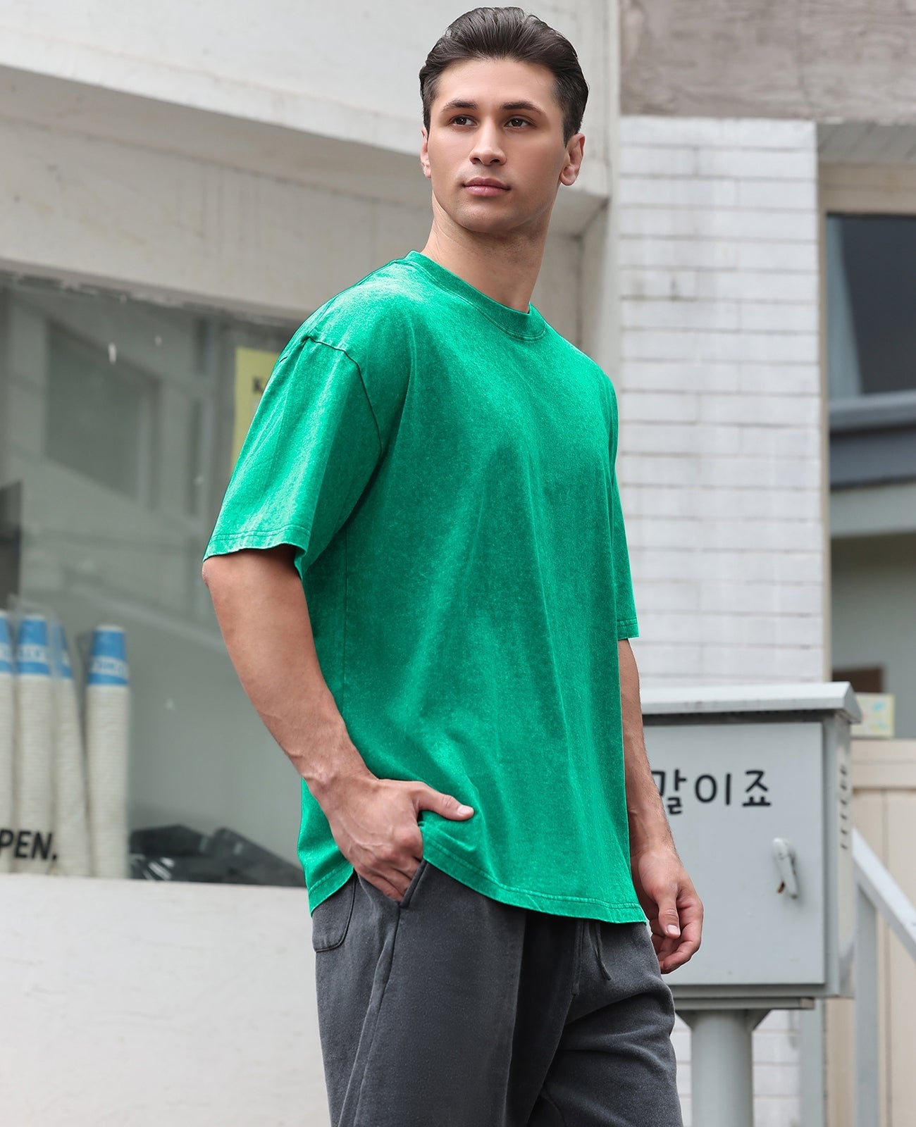 Men's Cotton T-Shirts Oversized Tee Tops