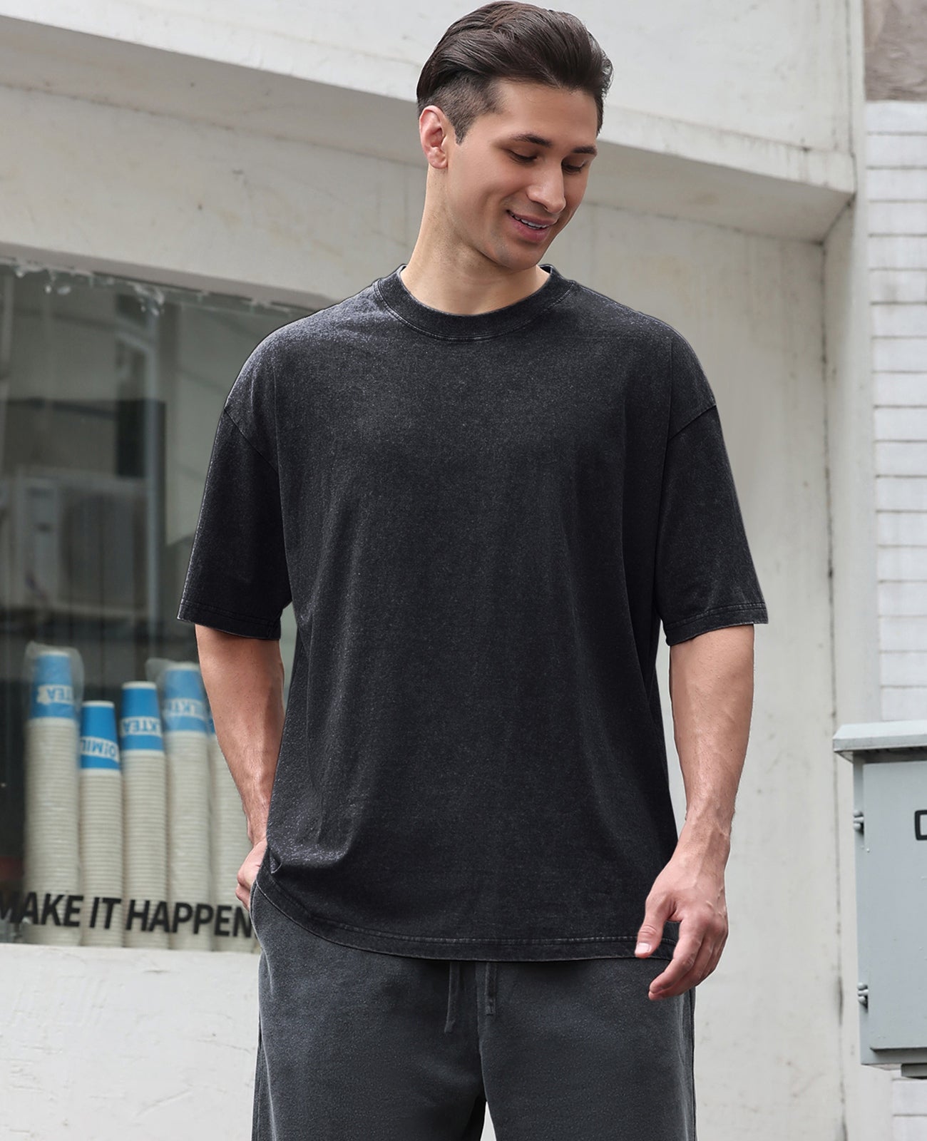 Men's Cotton T-Shirts Oversized Tee Tops