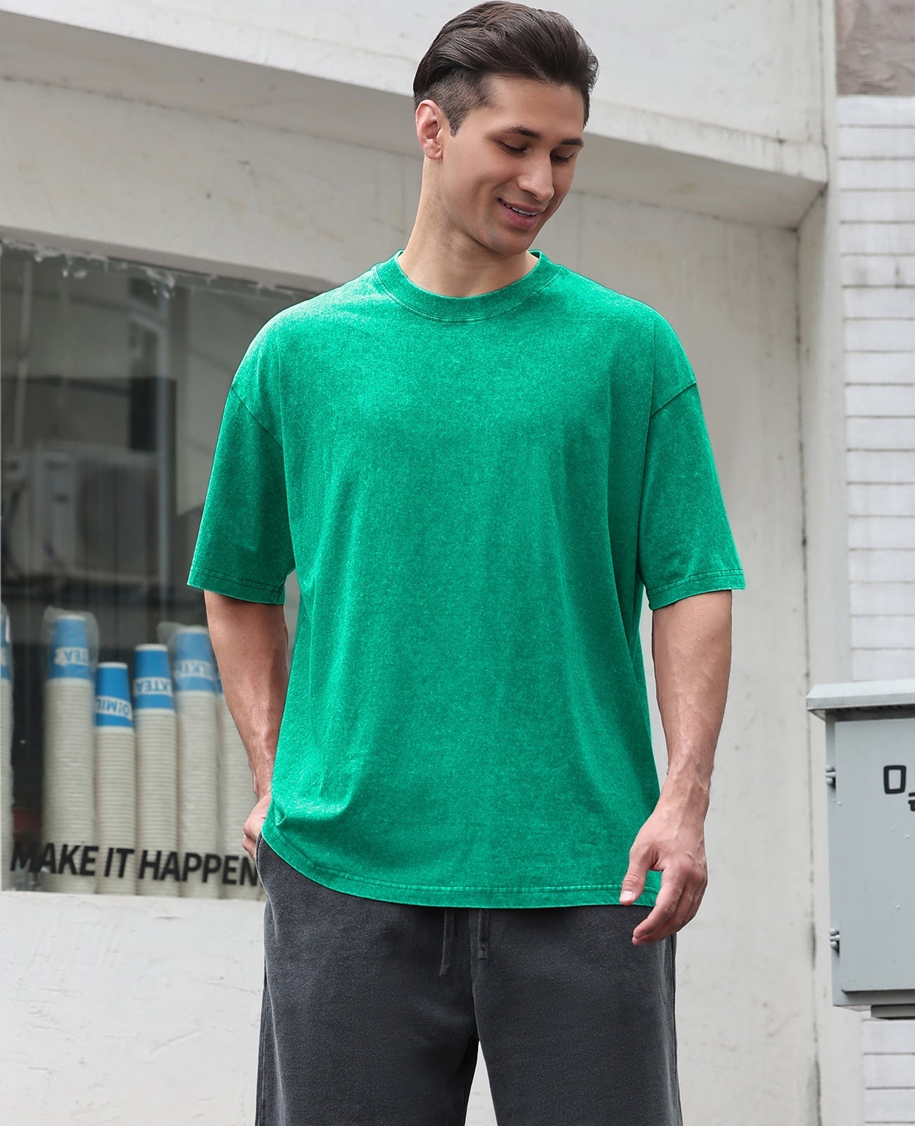Men's Cotton T-Shirts Oversized Tee Tops