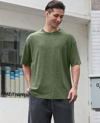 Men's Cotton T-Shirts Oversized Tee Tops