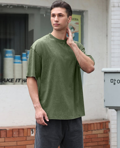 Men's Cotton T-Shirts Oversized Tee Tops