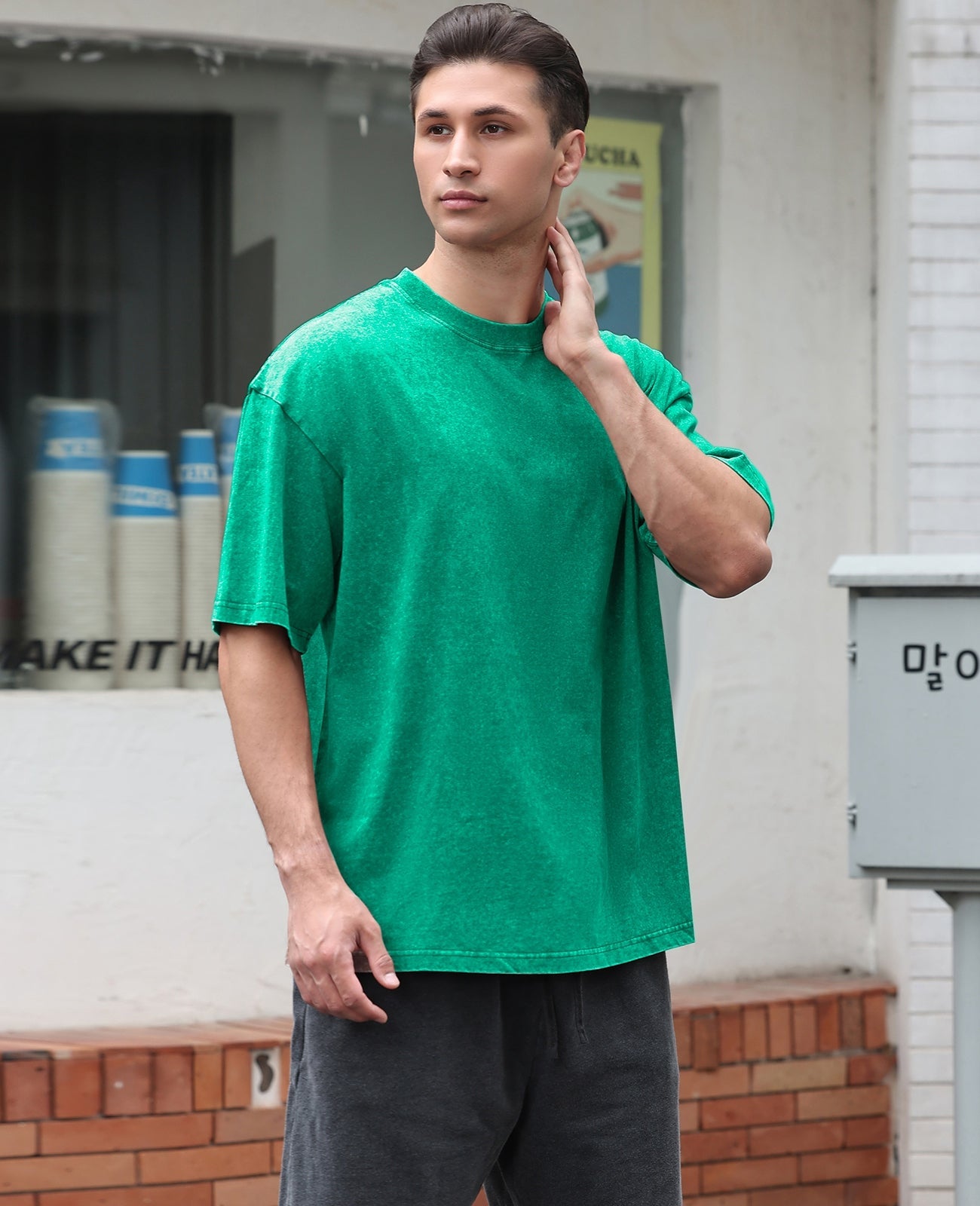 Men's Cotton T-Shirts Oversized Tee Tops