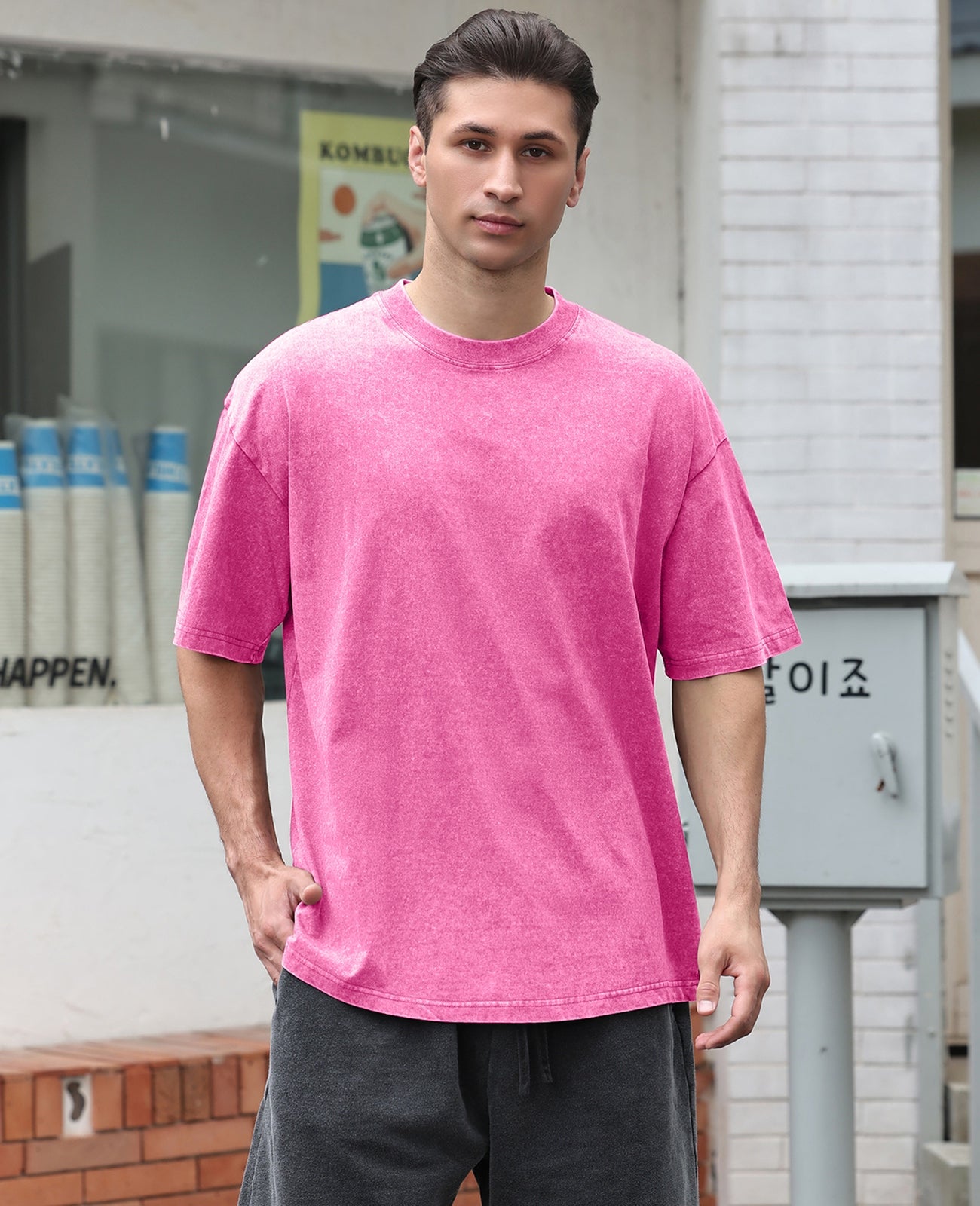 Men's Cotton T-Shirts Oversized Tee Tops