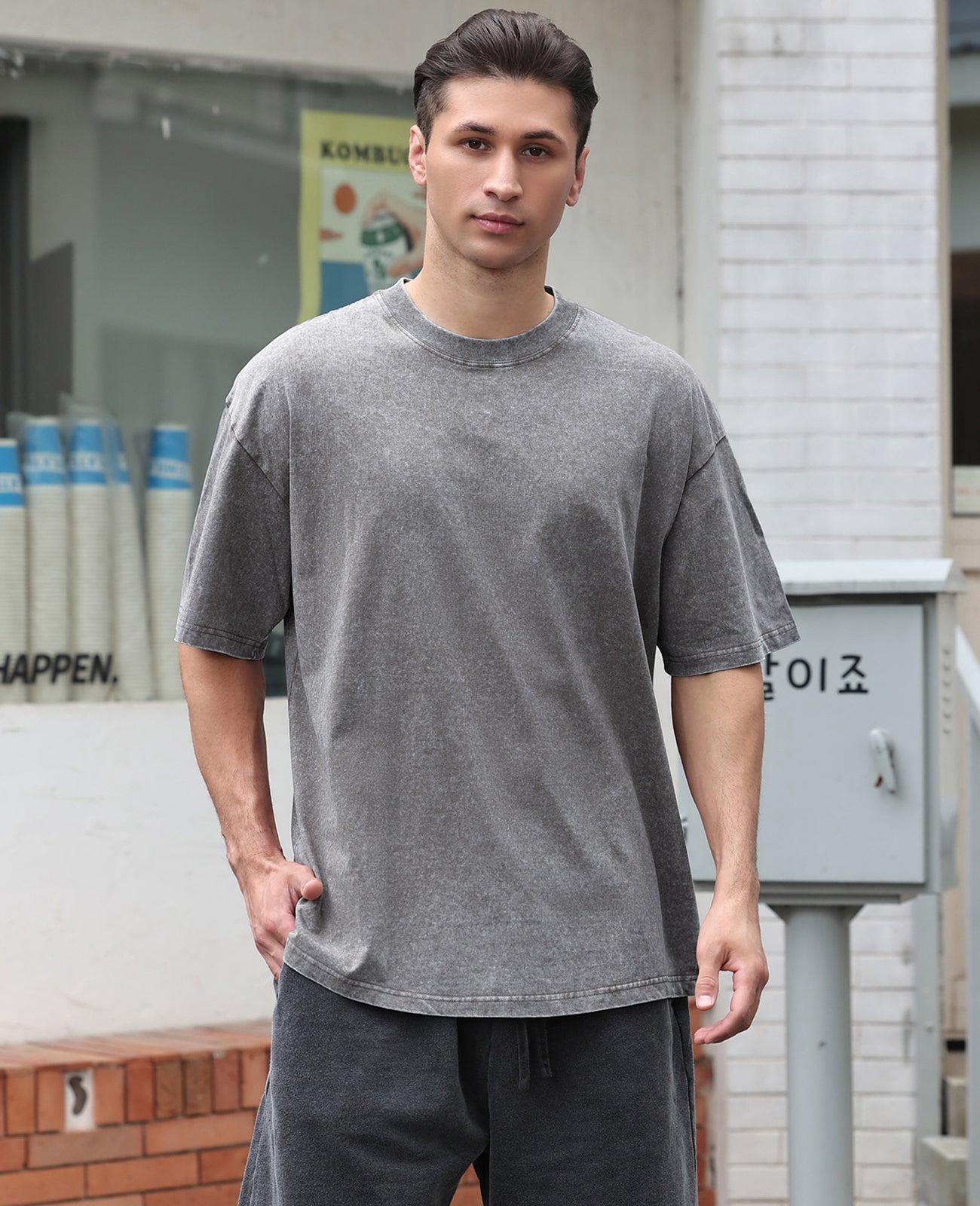 Men's Cotton T-Shirts Oversized Tee Tops